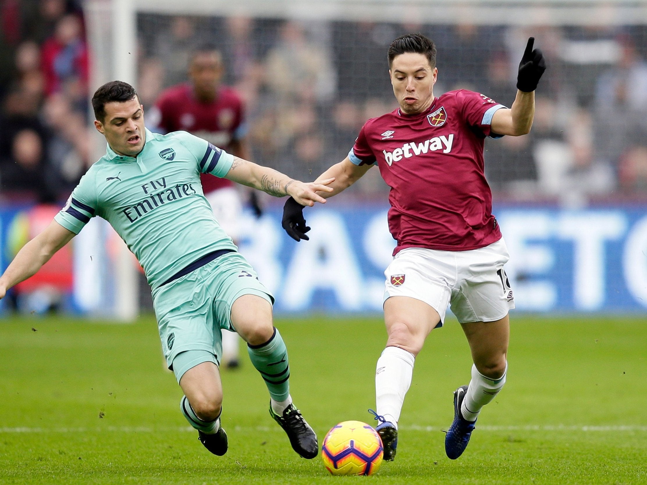 Samir Nasri was at his brilliant best on his first start for West Ham