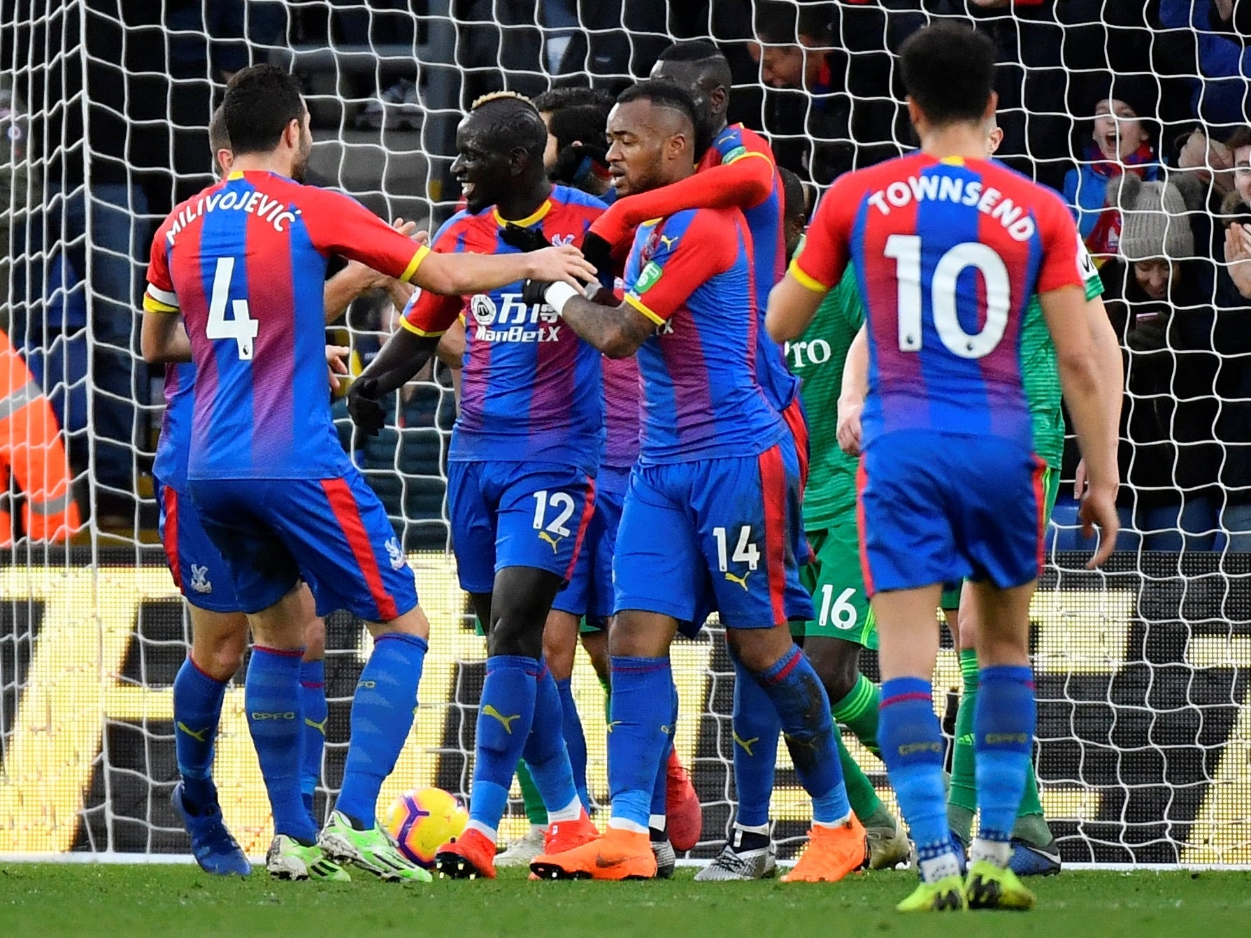 Palace opened the scoring with a scrappy goal