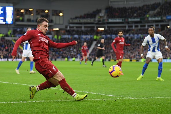 Xherdan Shaqiri controlled the pace of the game as he free-roamed in a No 10 position