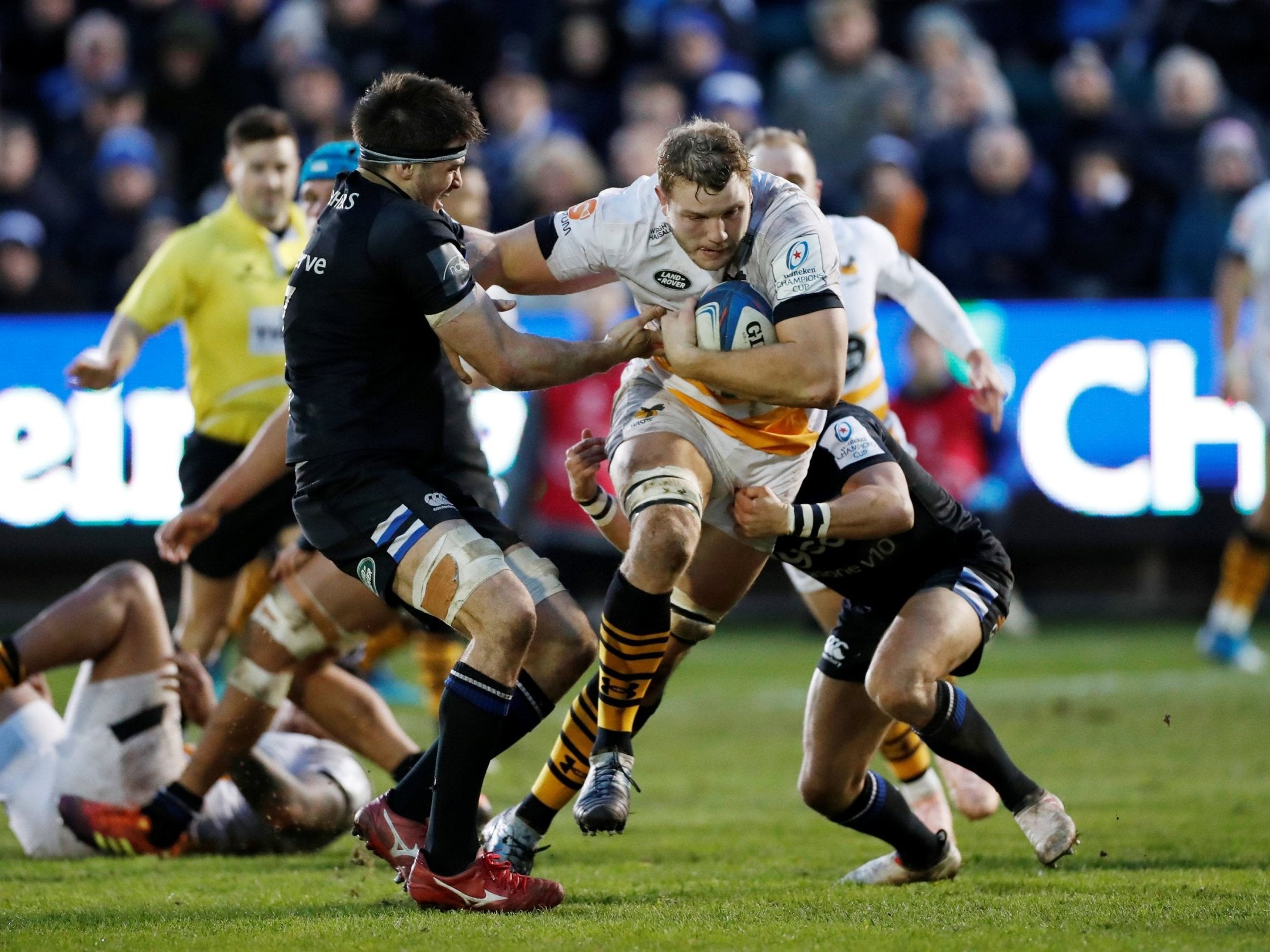 Joe Launchbury returned from injury for Wasps but could not prevent the defeat
