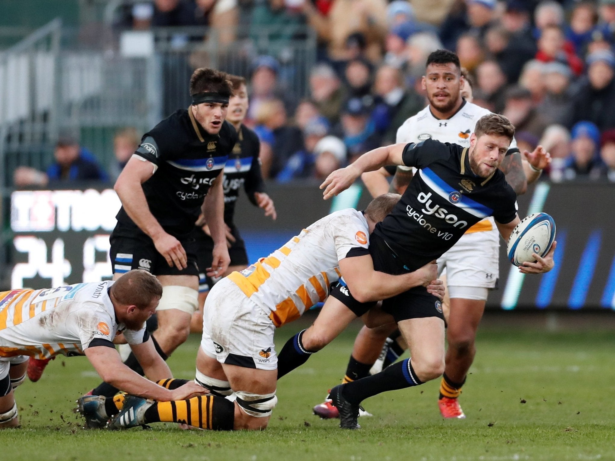 Rhys Priestland kicked the match-winning penalty for Bath in the 79th minute