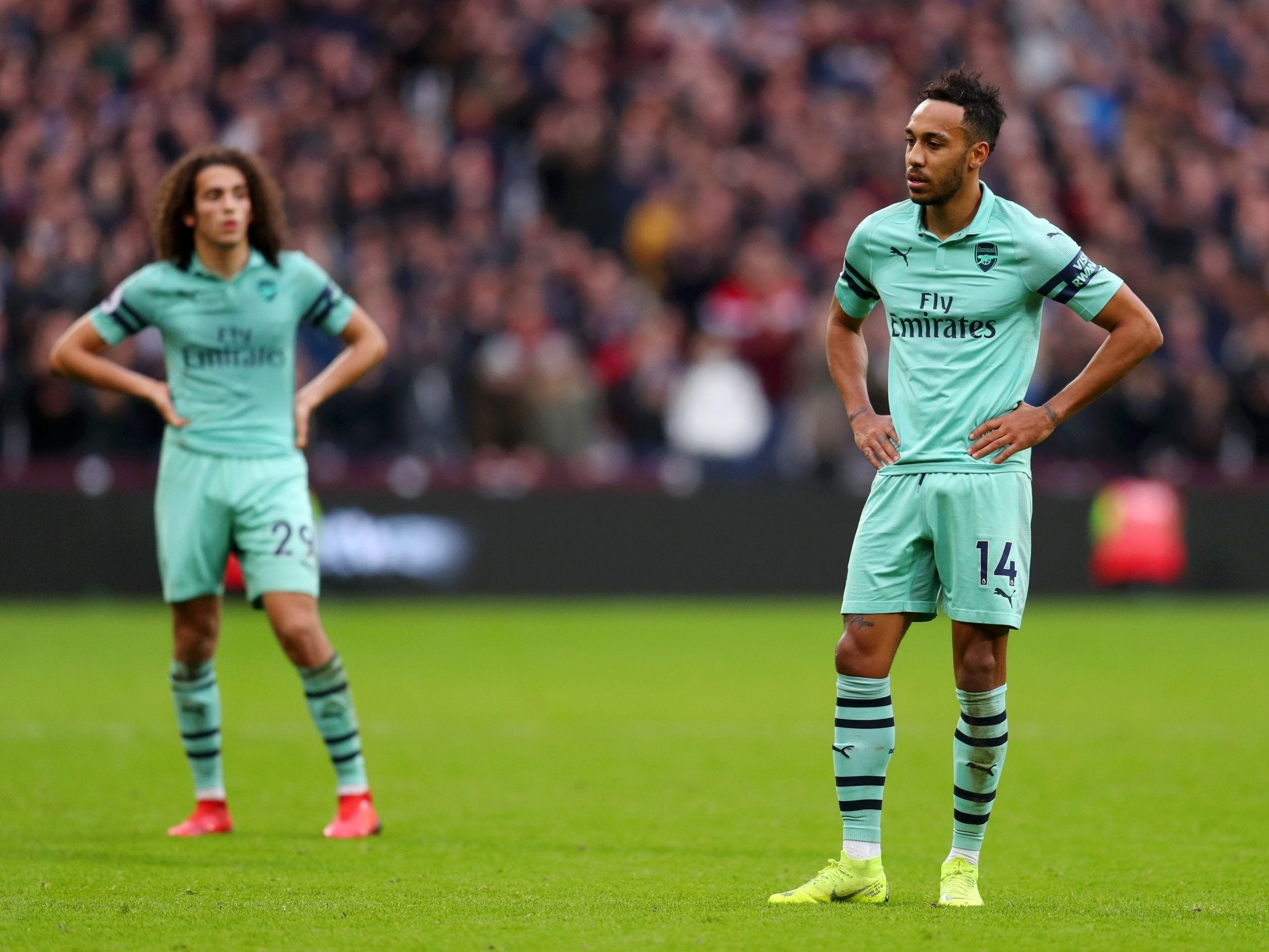 Arsenal fell to defeat at the London Stadium