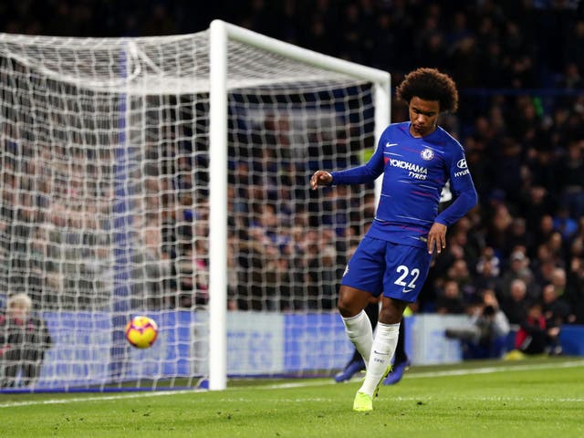 Willian has kept Callum Hudson-Odoi out of the Chelsea side