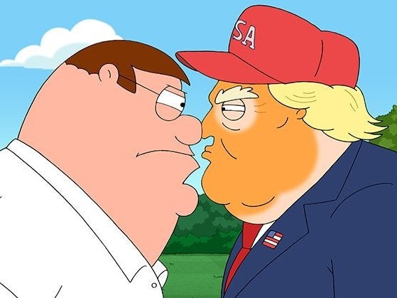Peter Griffin and Donald Trump came face to face in the latest episode