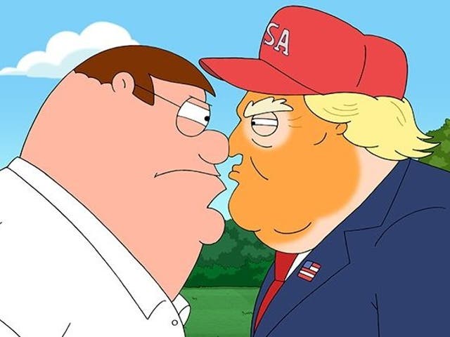 Peter Griffin and Donald Trump came face-to-face in the latest episode of 'Family Guy'