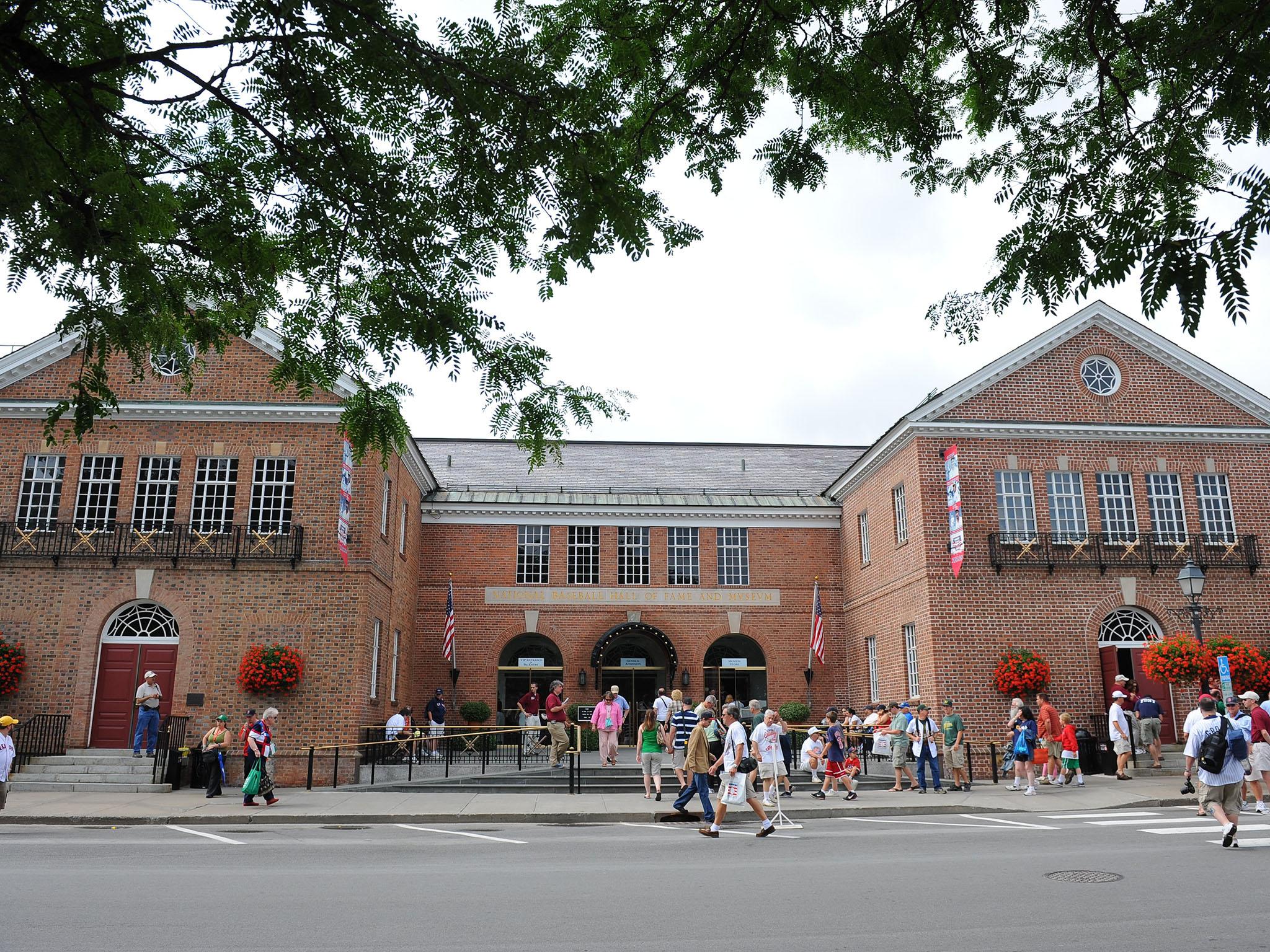 The National Baseball Hall of Fame and Museum prior to the Baseball Hall of Fame induction ceremonies in 2009 (Getty)