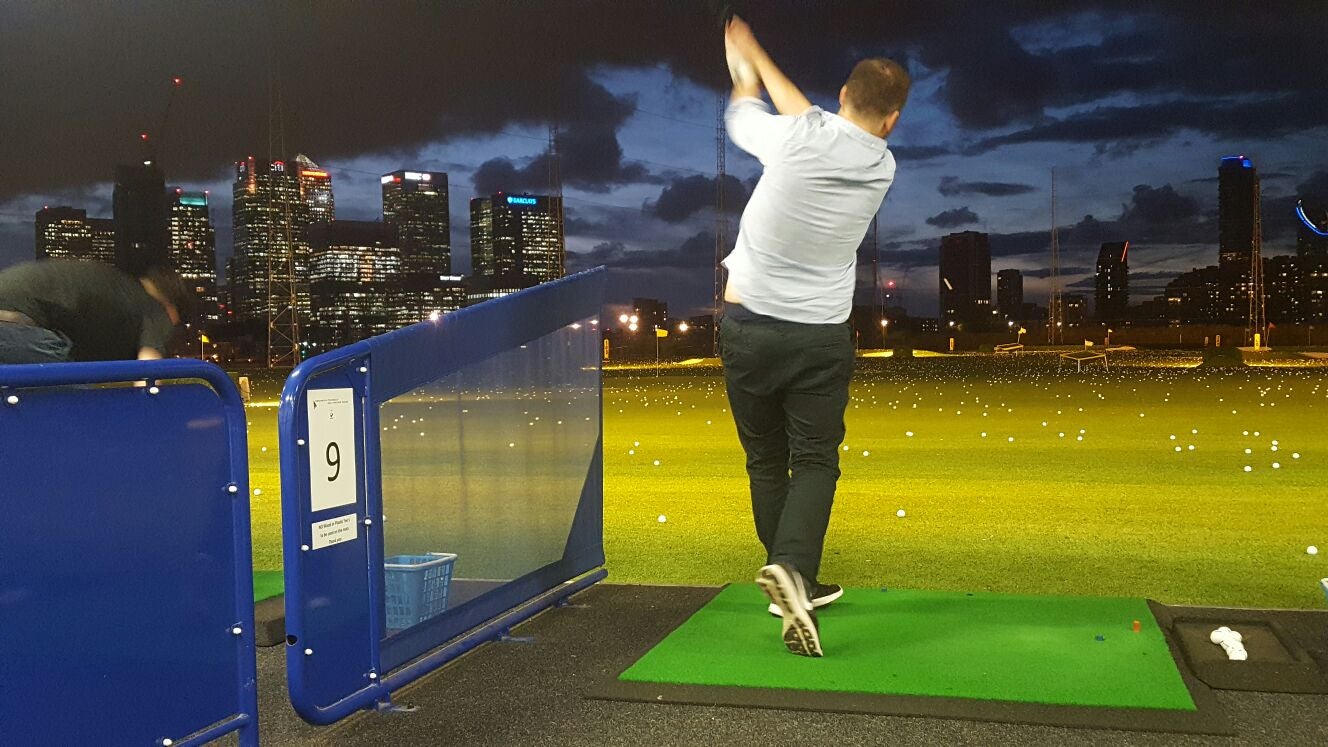 Greenwich Peninsula driving range is the only real driving range option in central London
