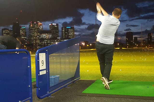 Greenwich Peninsula driving range is the only real driving range option in central London