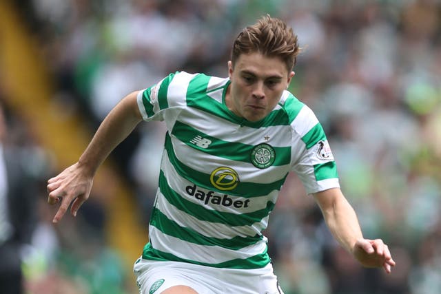 James Forrest has scored 11 goals in 34 Celtic appearances this season