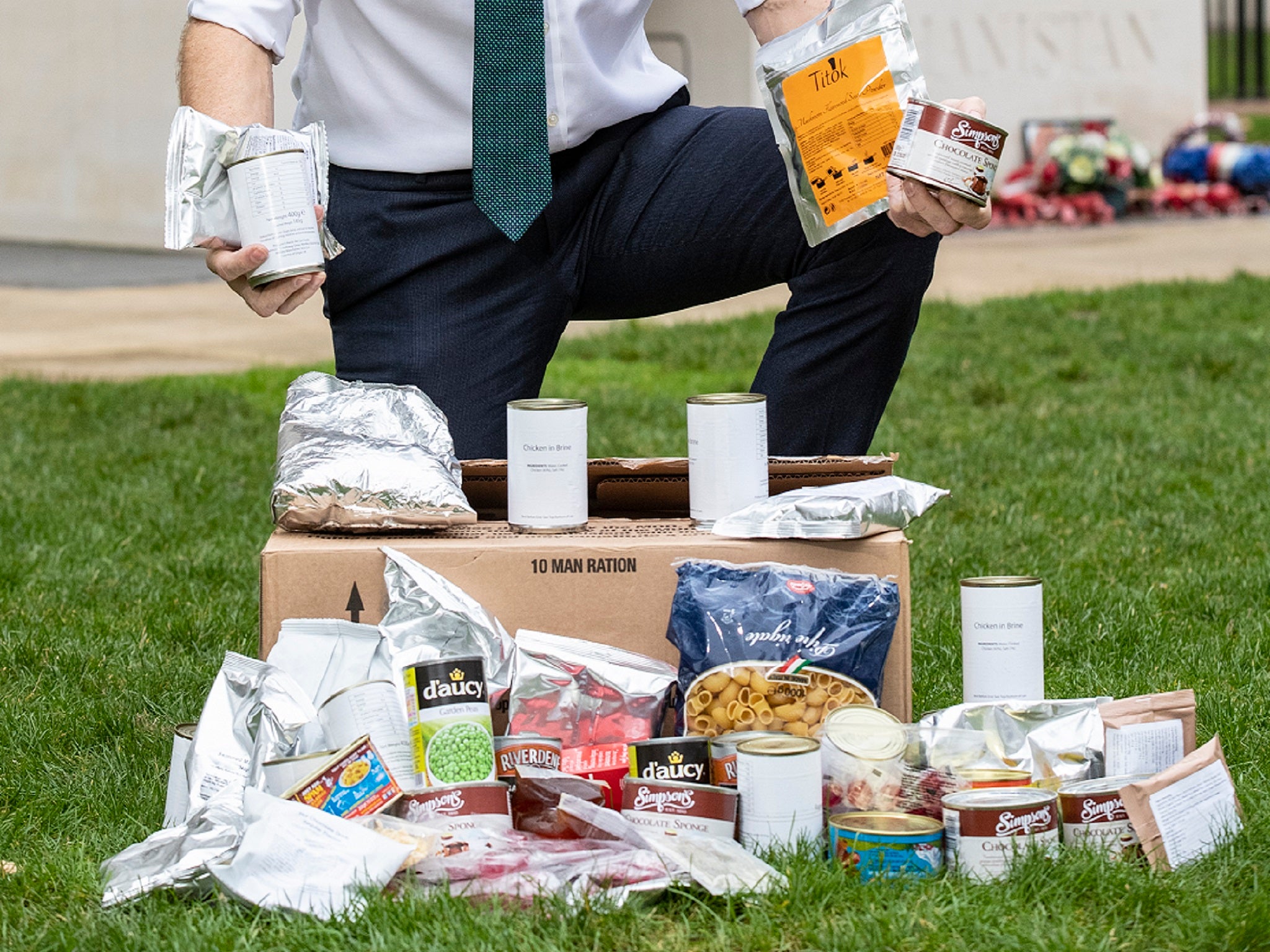 The Ministry of Defence will donate 20,000 unused ration packs to charities over the next few years