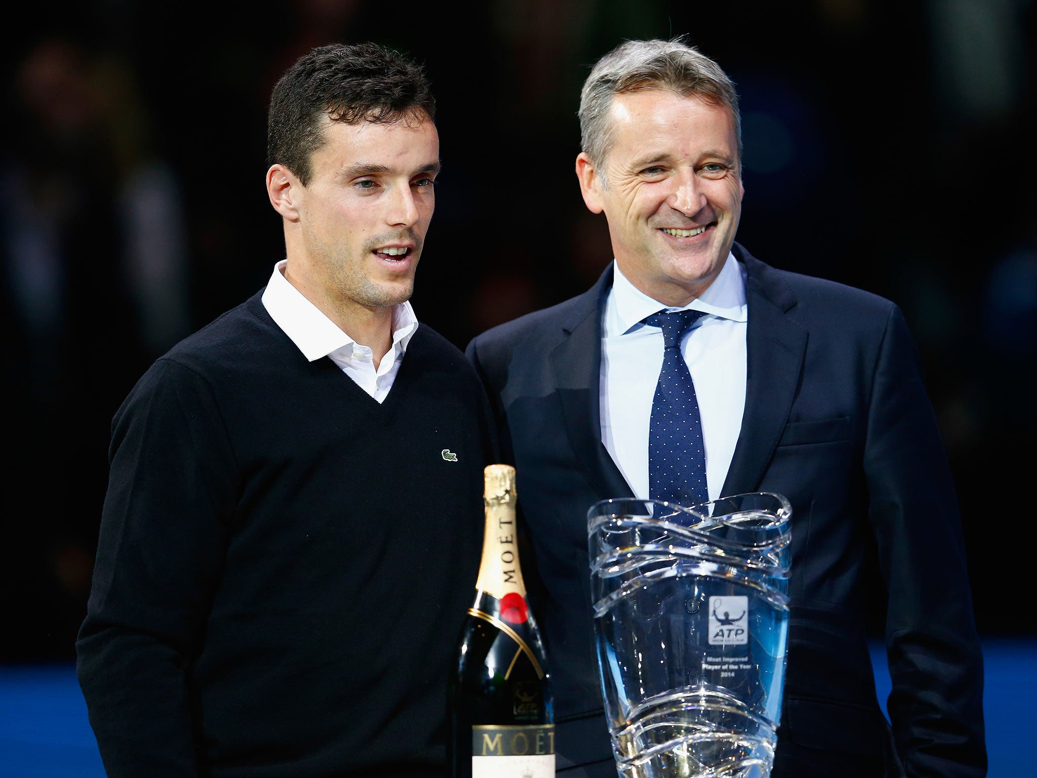Chris Kemode (right) is under pressure as the ATP executive chairman