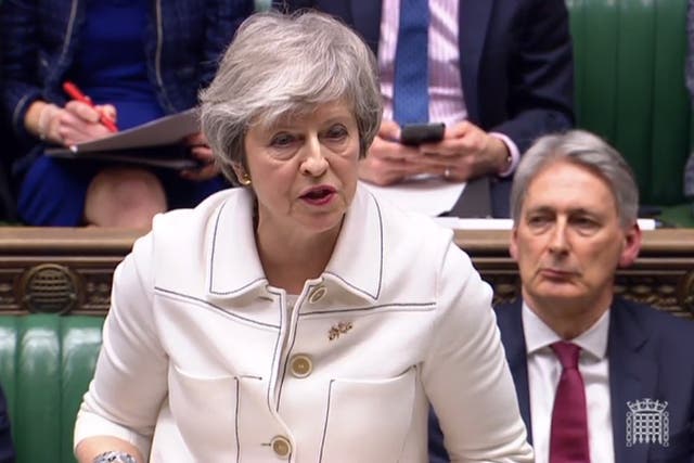 Theresa May addresses parliament ahead of Tuesday’s vote