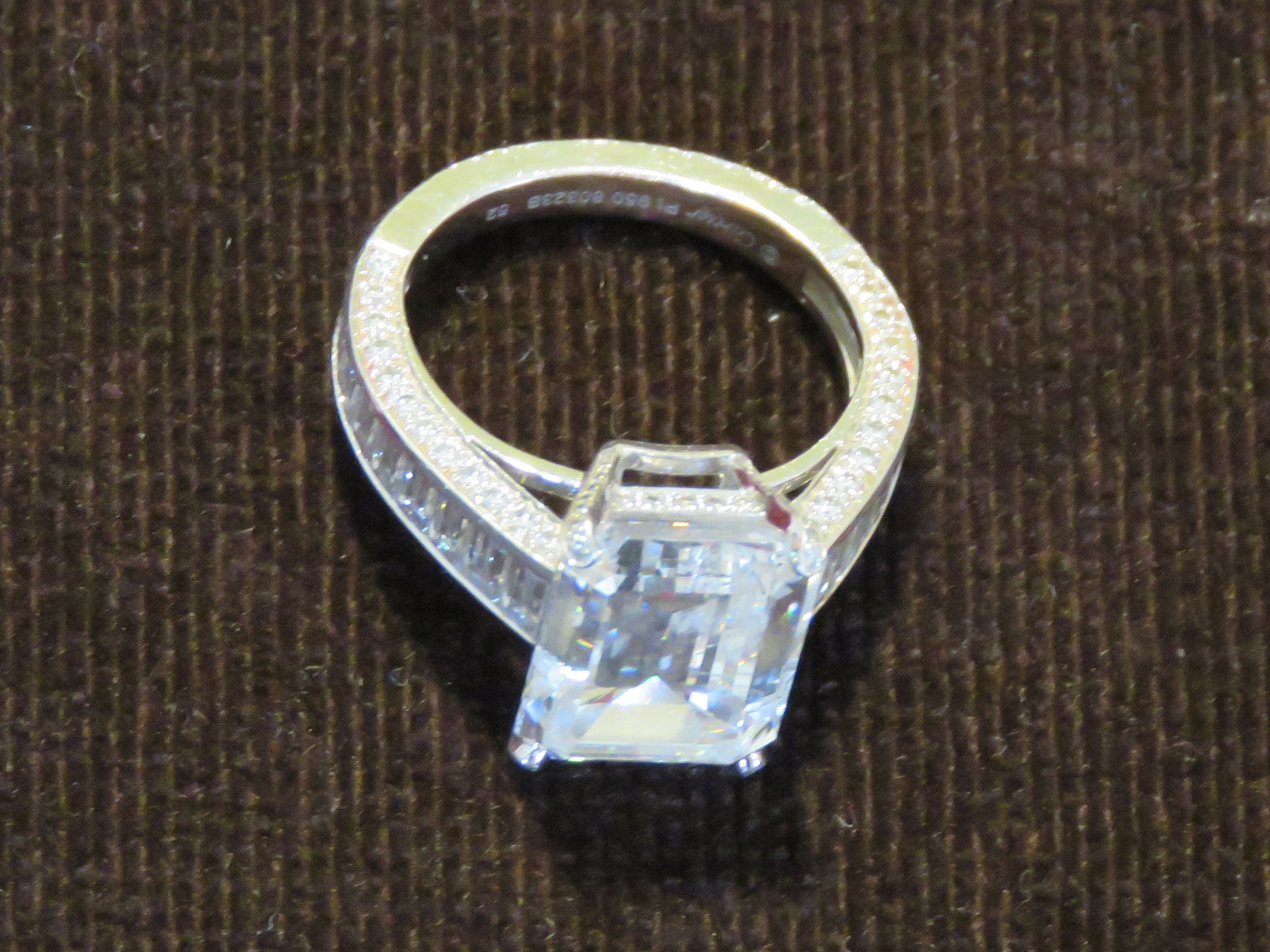 The £1m ring which has been seized by anti-corruption investigators