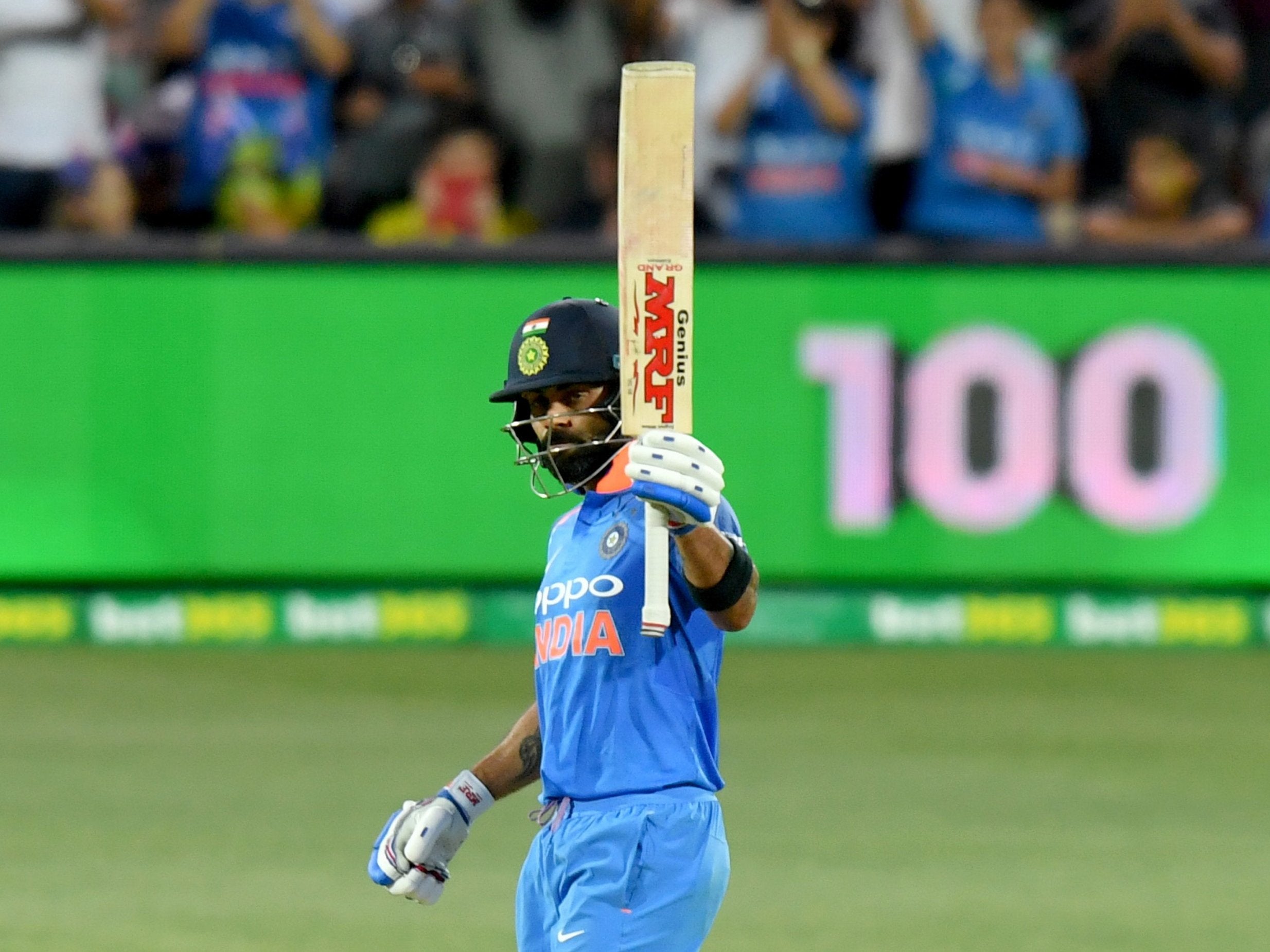 India's captain scored his 39th ODI century