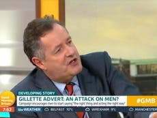 Piers Morgan and men’s rights activists upset at new Gillette advert