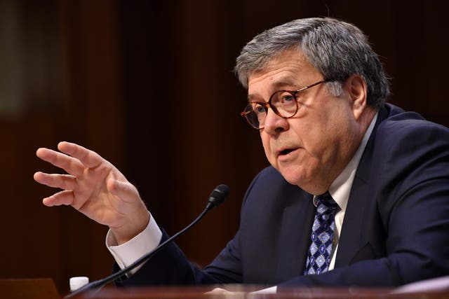William Barr, nominee to be US Attorney General, testifies during a Senate Judiciary Committee confirmation hearing on Capitol Hill in Washington, DC