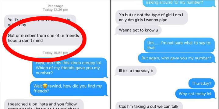 A Guy Got A Girl S Phone Number Without Her Knowing And The Internet Is