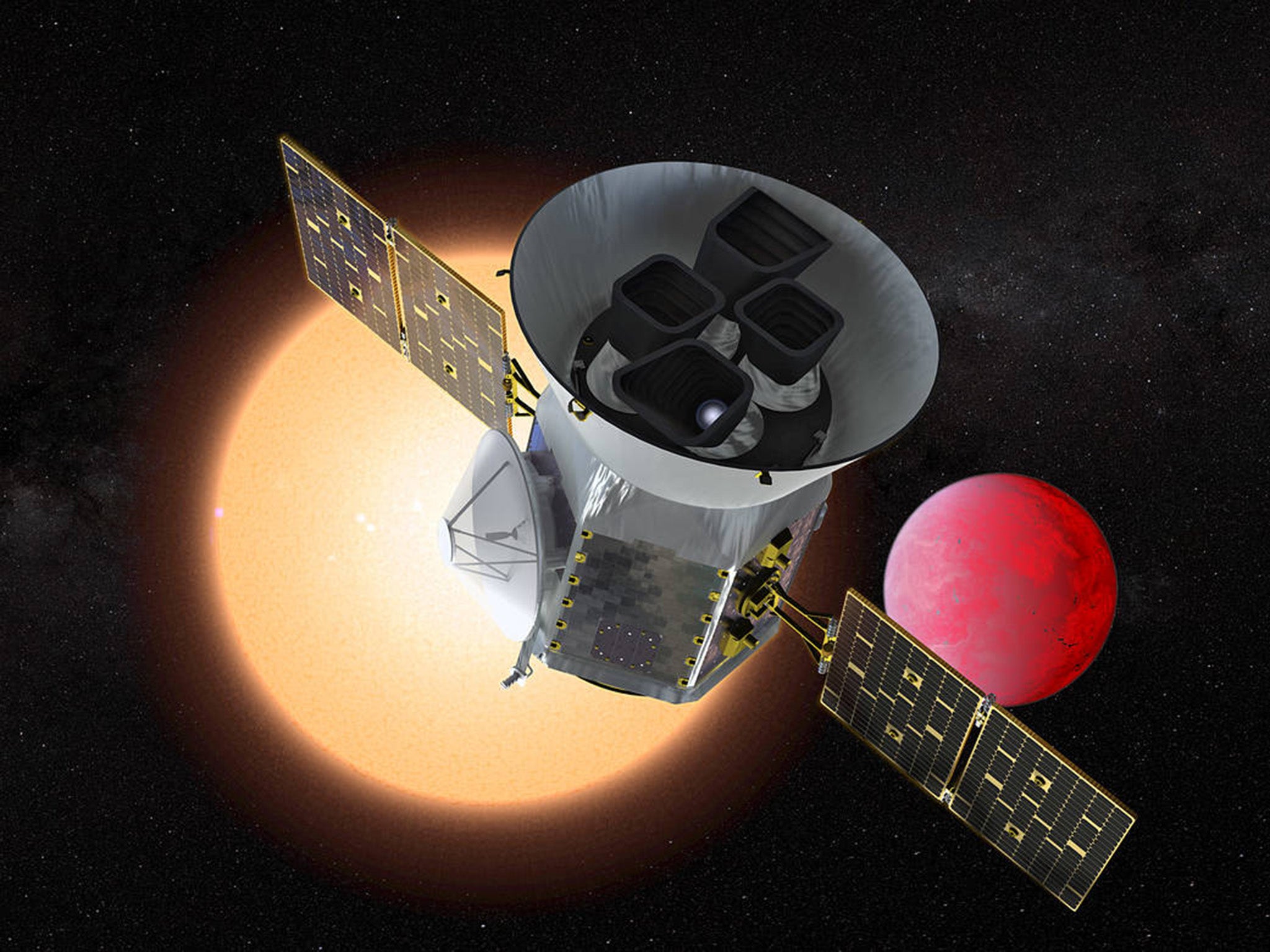 Tess has already discovered 203 possible planets (Nasa Goddard Space Flight Centre)