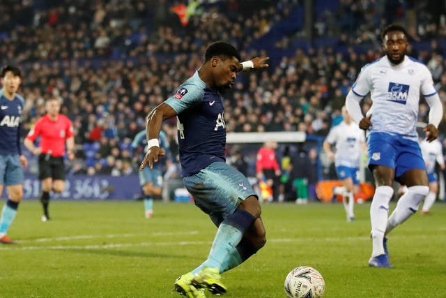 Serge Aurier pictured during the FA Cup third round