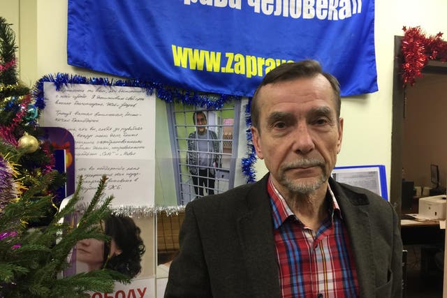 Ponomarev was sentenced to 25 days in jail after sharing a blog calling for a protest at the headquarters of Russia’s security services