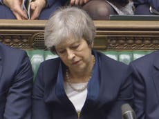 Live: Theresa May faces brutal PMQs after worst record Commons defeat