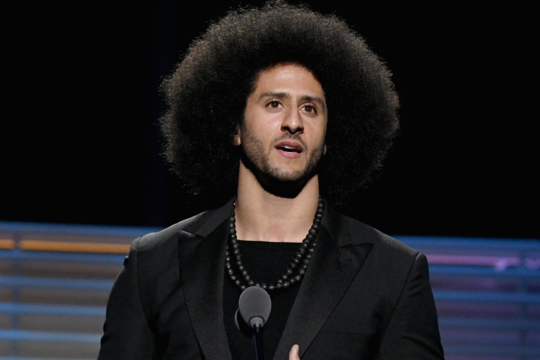 Colin Kaepernick receives the SI Muhammad Ali Legacy Award during SPORTS ILLUSTRATED 2017 Sportsperson of the Year Show on 5 December, 2017 at Barclays Center in New York City.