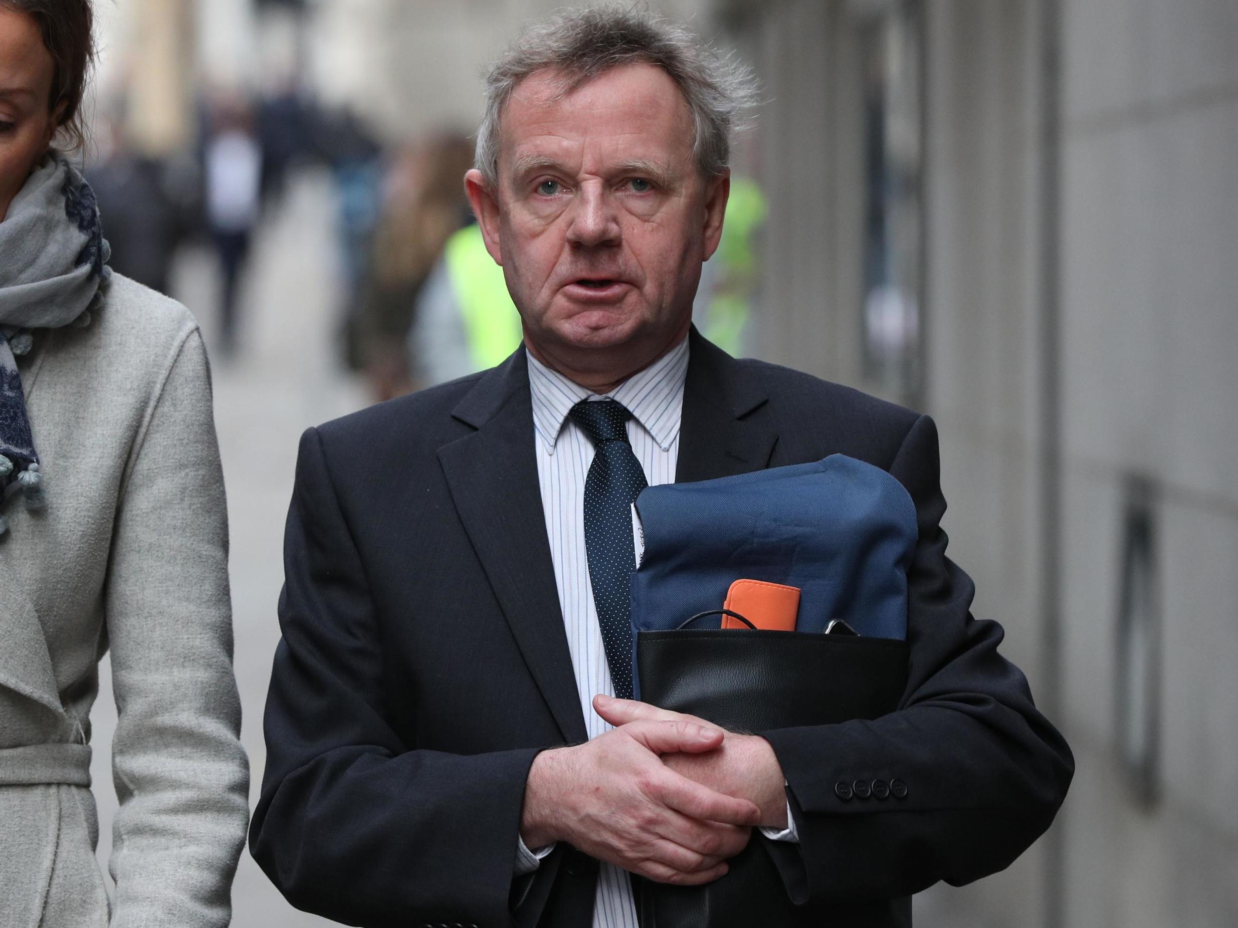 Pilot Andrew Hill is on trial at the Old Bailey, accused of manslaughter by gross negligence (Jonathan Brady/PA)