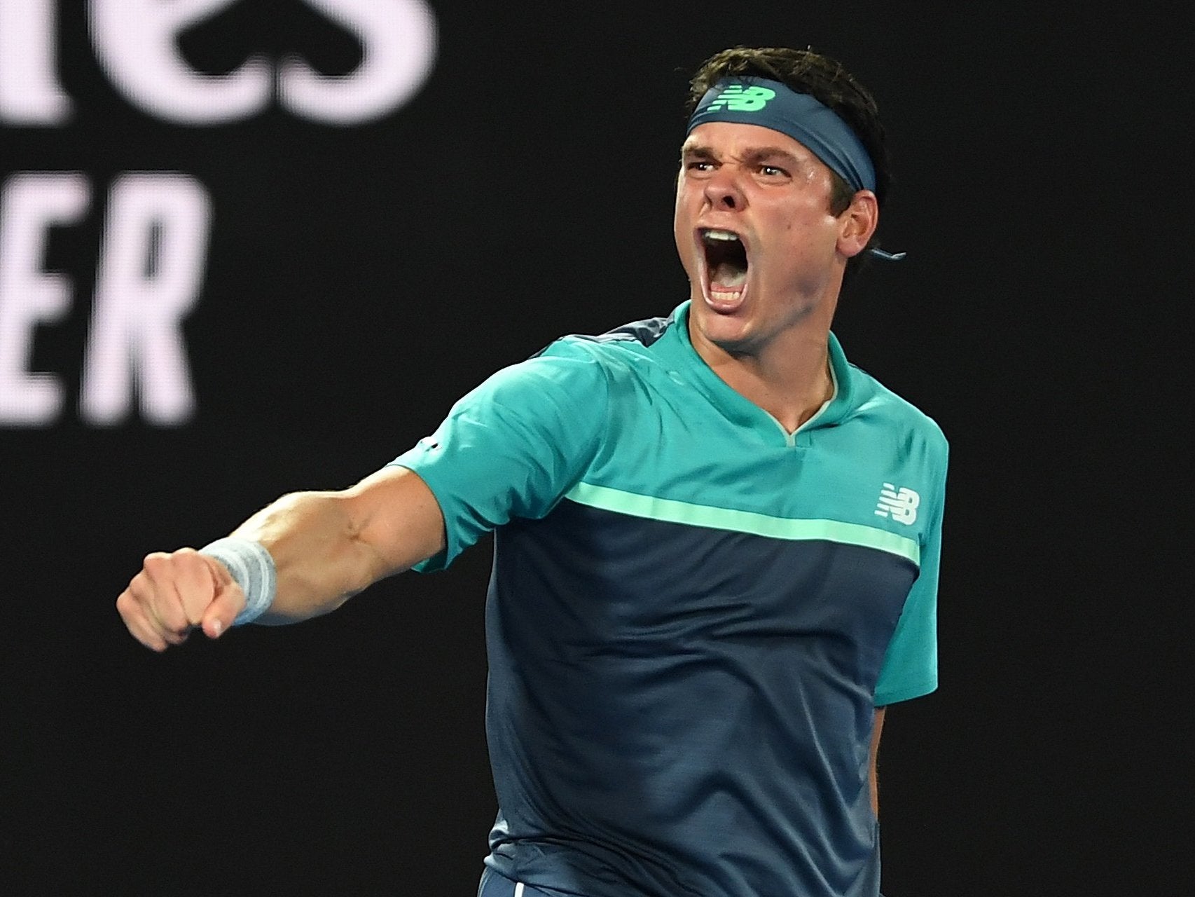 Milos Raonic defeated Stan Wawrinka