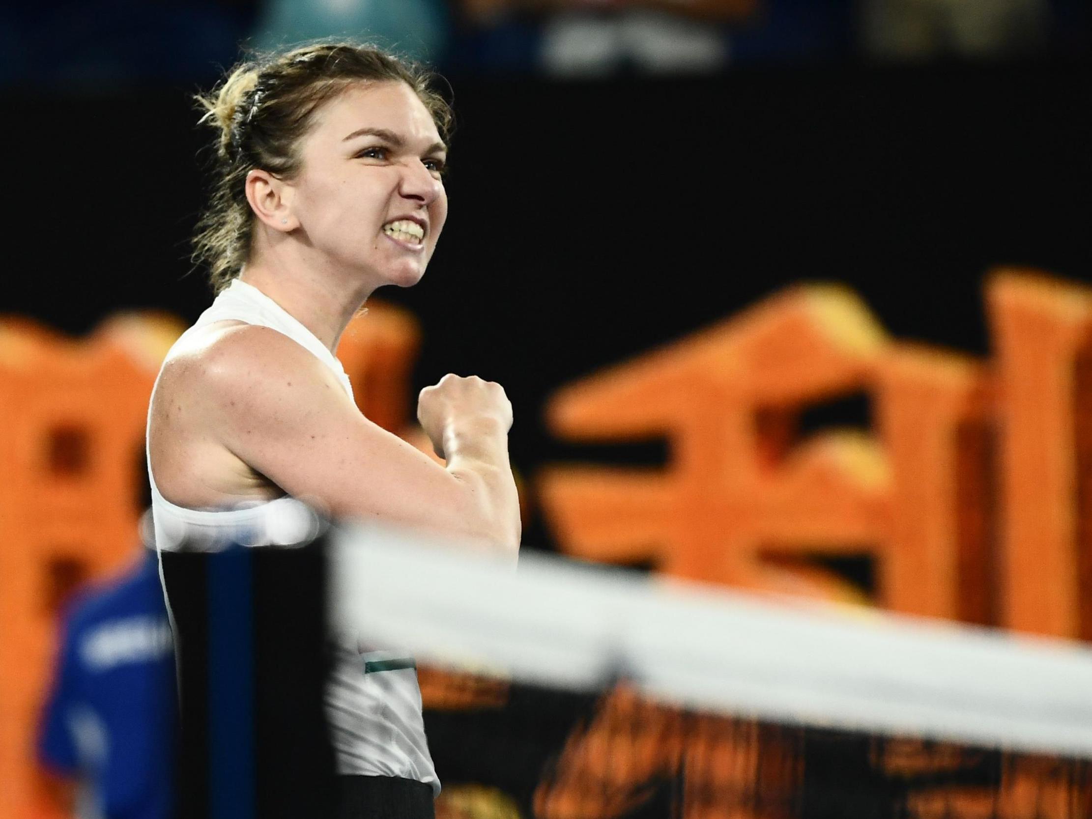 Simona Halep showcased her fighting spirit to overcome Sofia Kenin