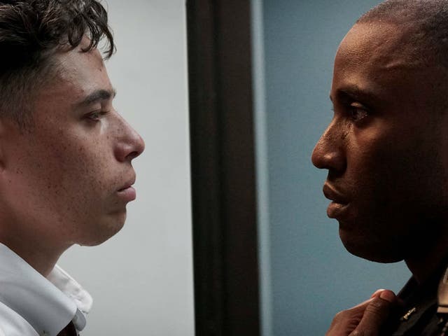 Anthony Ramos (Manny, left) and John David Washington (Dennis) in ‘Monsters and Men’