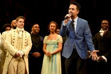 Hamilton star raps to stop audience member filming