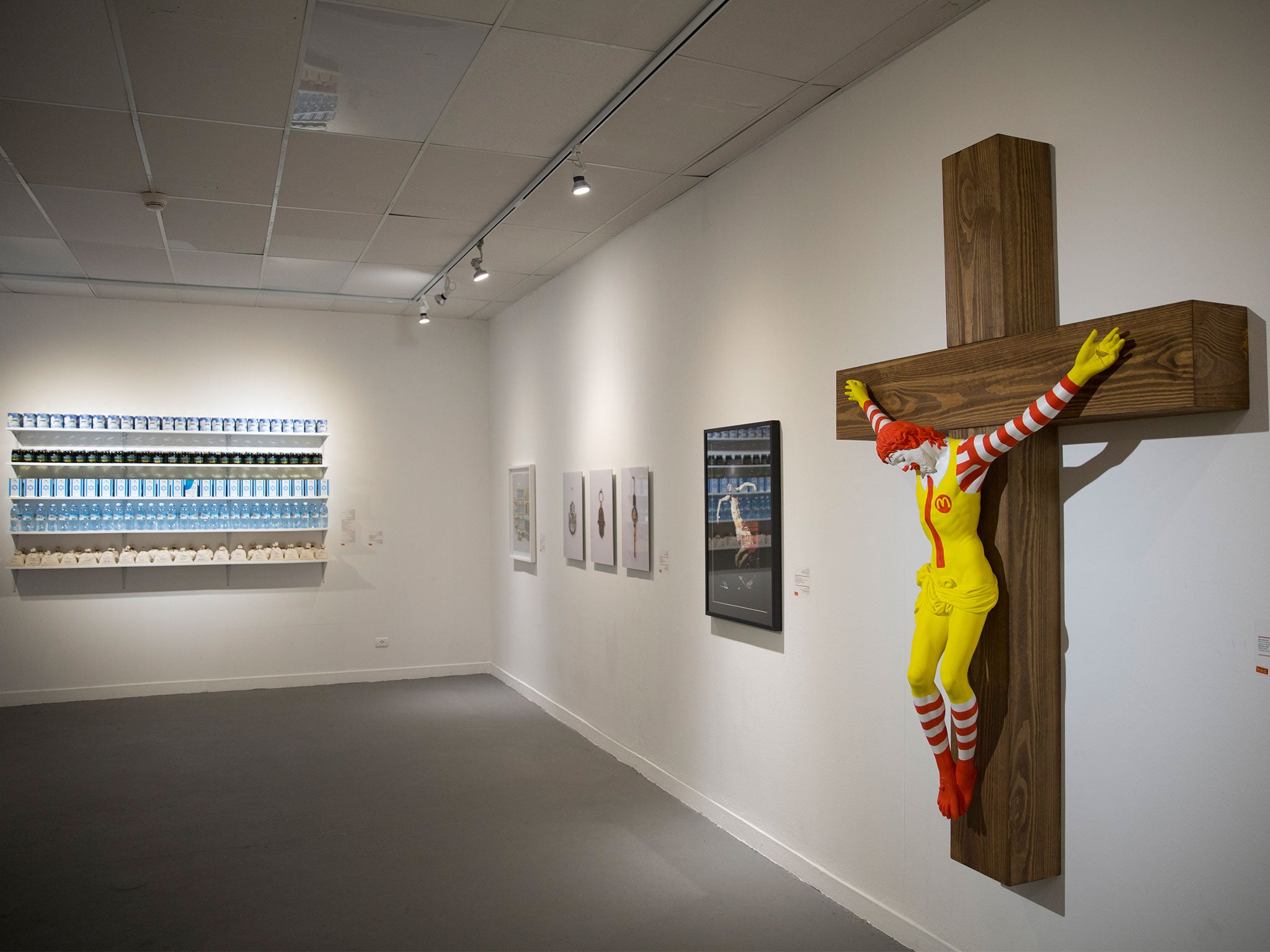 McJesus has been removed from an exhibition at the Haifa Museum of Art after protests