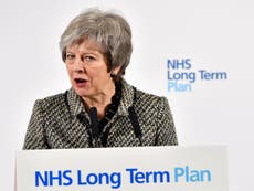 Theresa May's flagship NHS plan 'will fail amid care crisis and cuts'