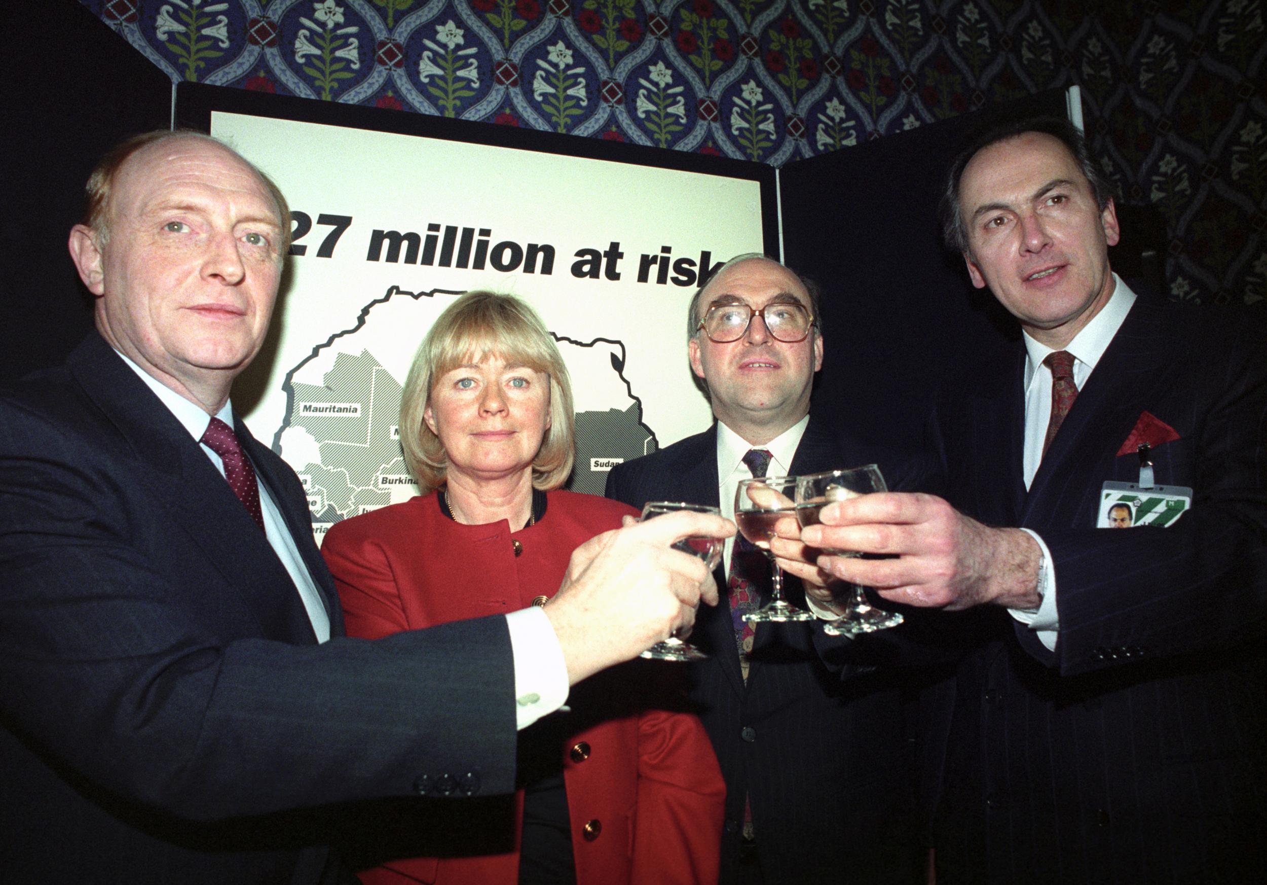 With Neil Kinnock, Anne Clwyd and Jack Cunningham in 1991
