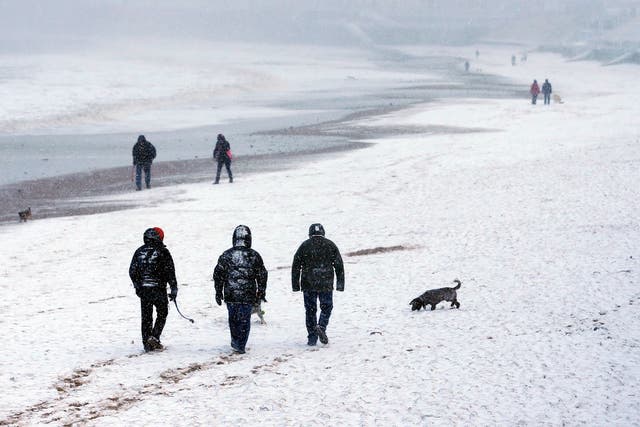 Snow and chilly conditions are expected as the coldest spell of the winter so far hits Britain