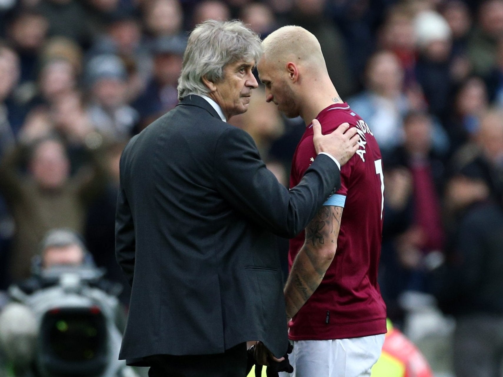 Manuel Pellegrini has been boosted by the retention of Arnautovic