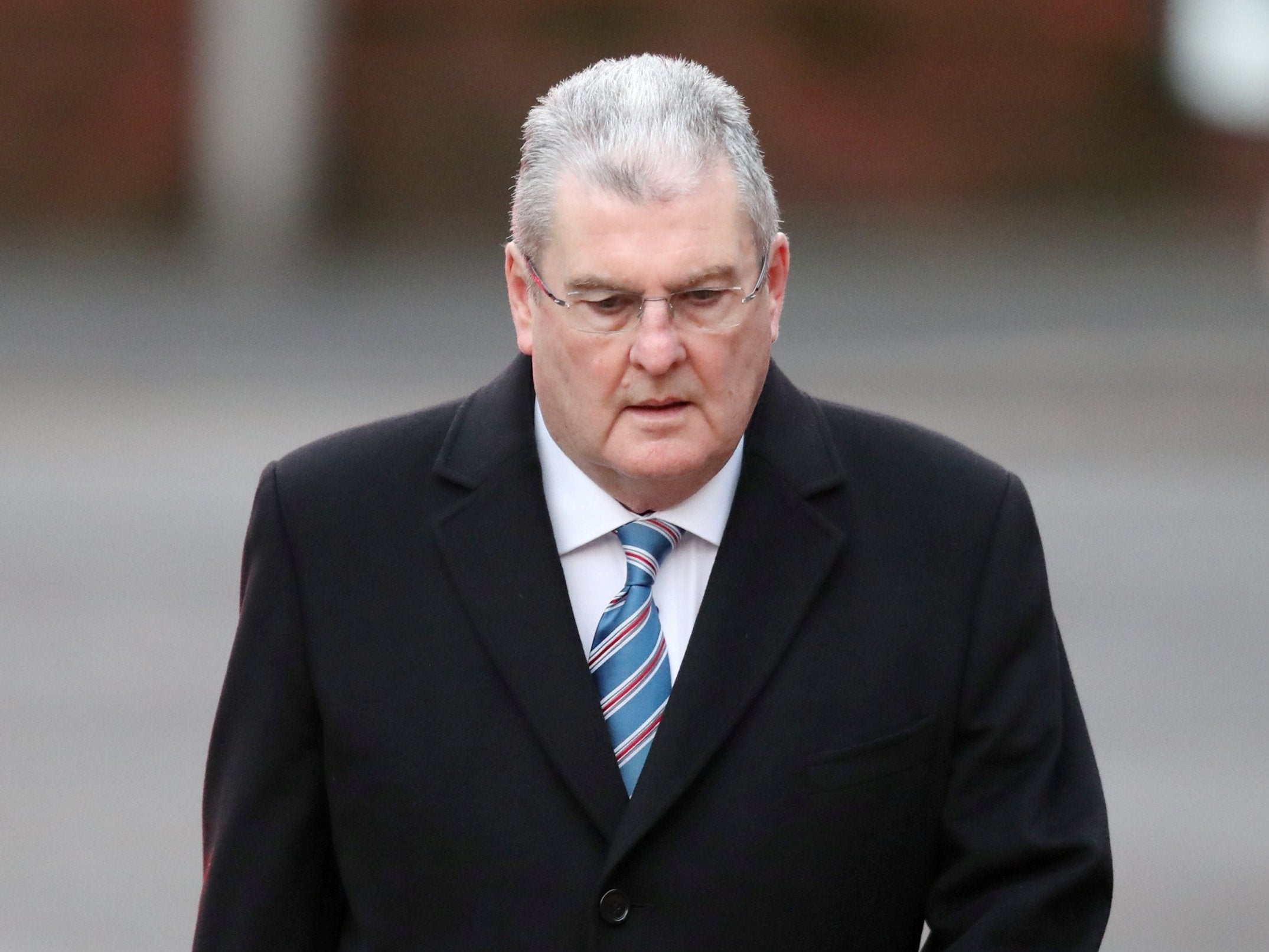 Former Sheffield Wednesday club secretary Graham Mackrell, arrives at Preston Crown Court