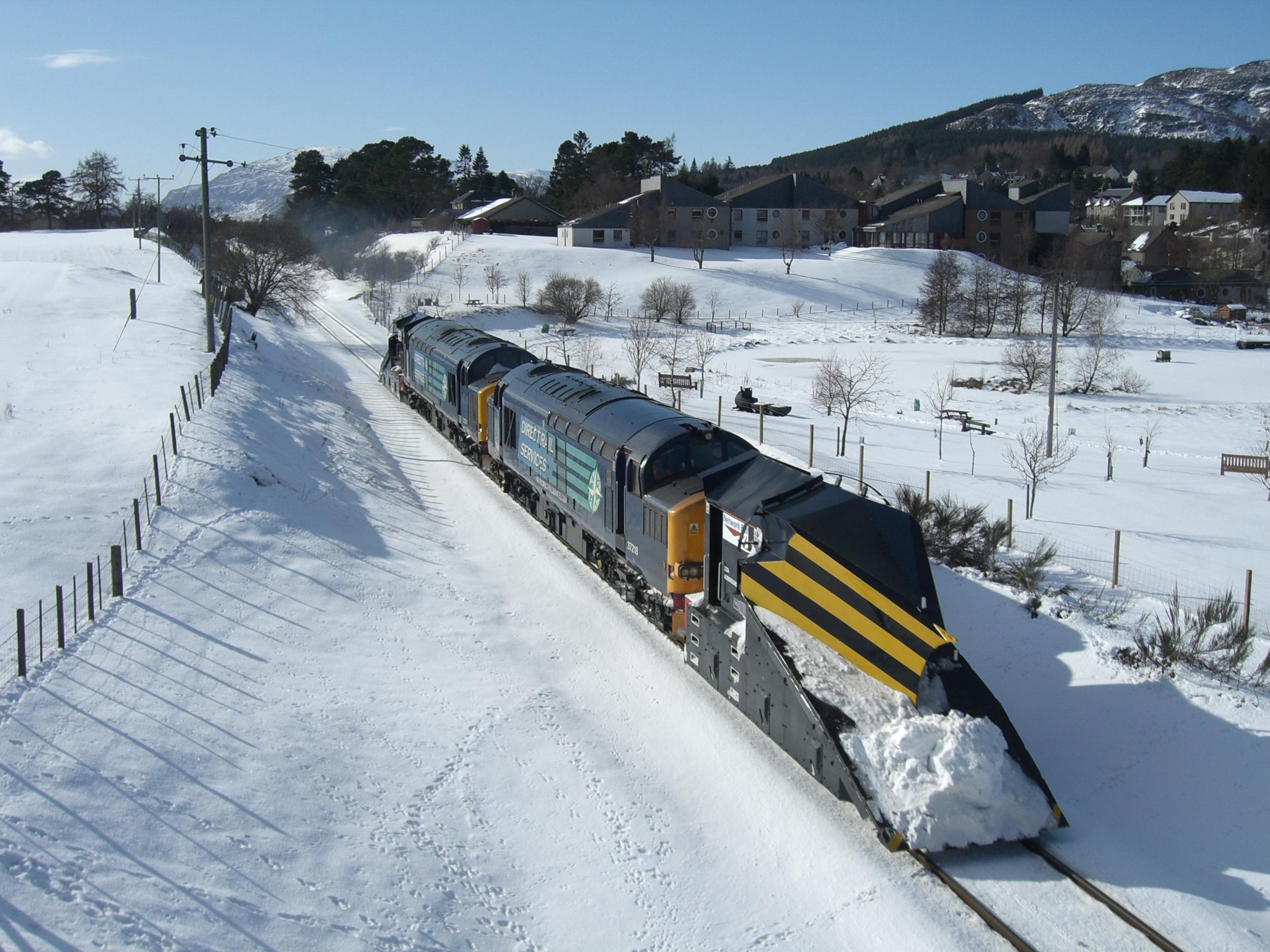Special snowplough trains will be deployed to keep the trains moving