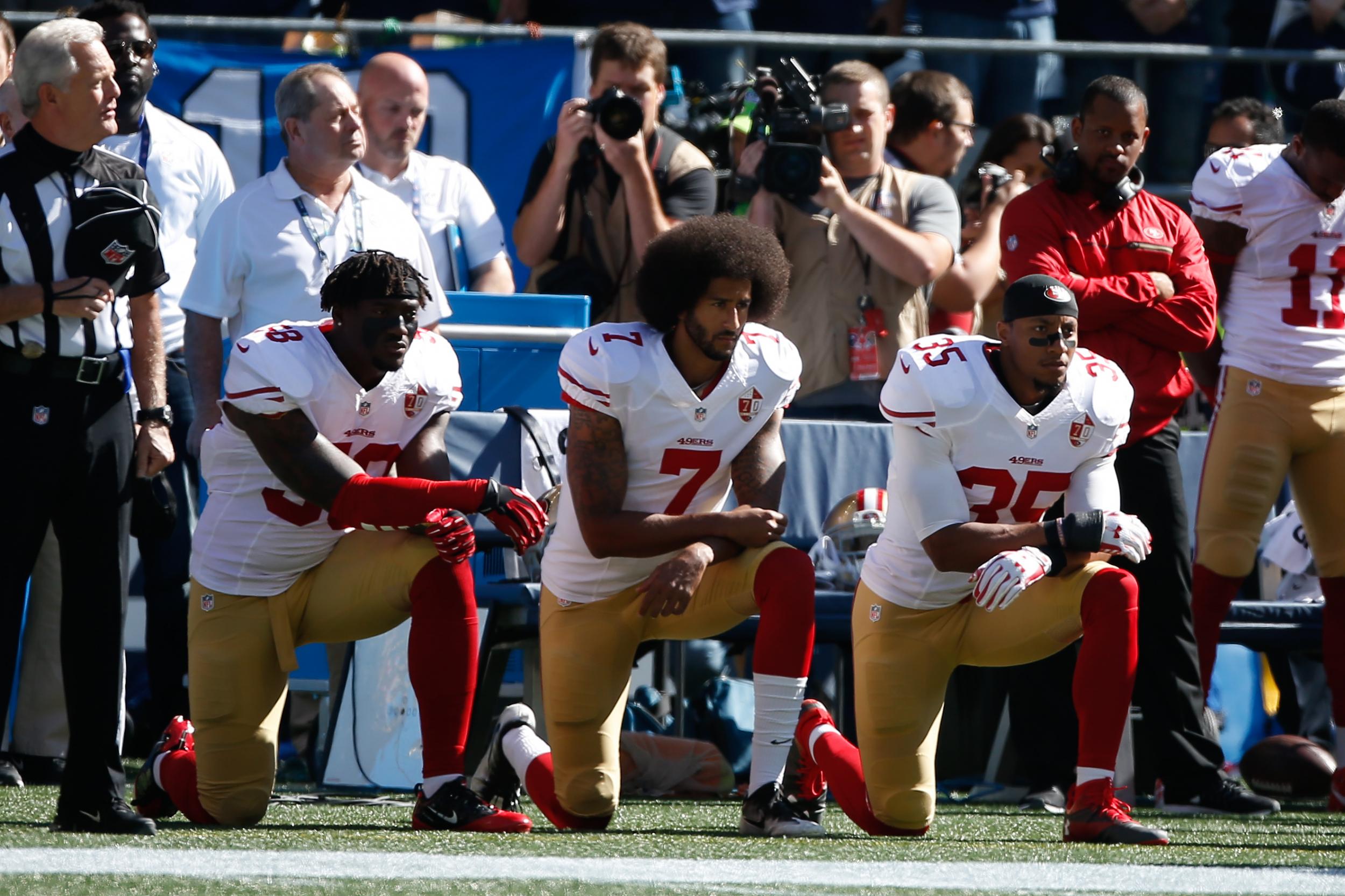 President Trump says he won't watch sports games if players take a knee during anthem. Getty Images