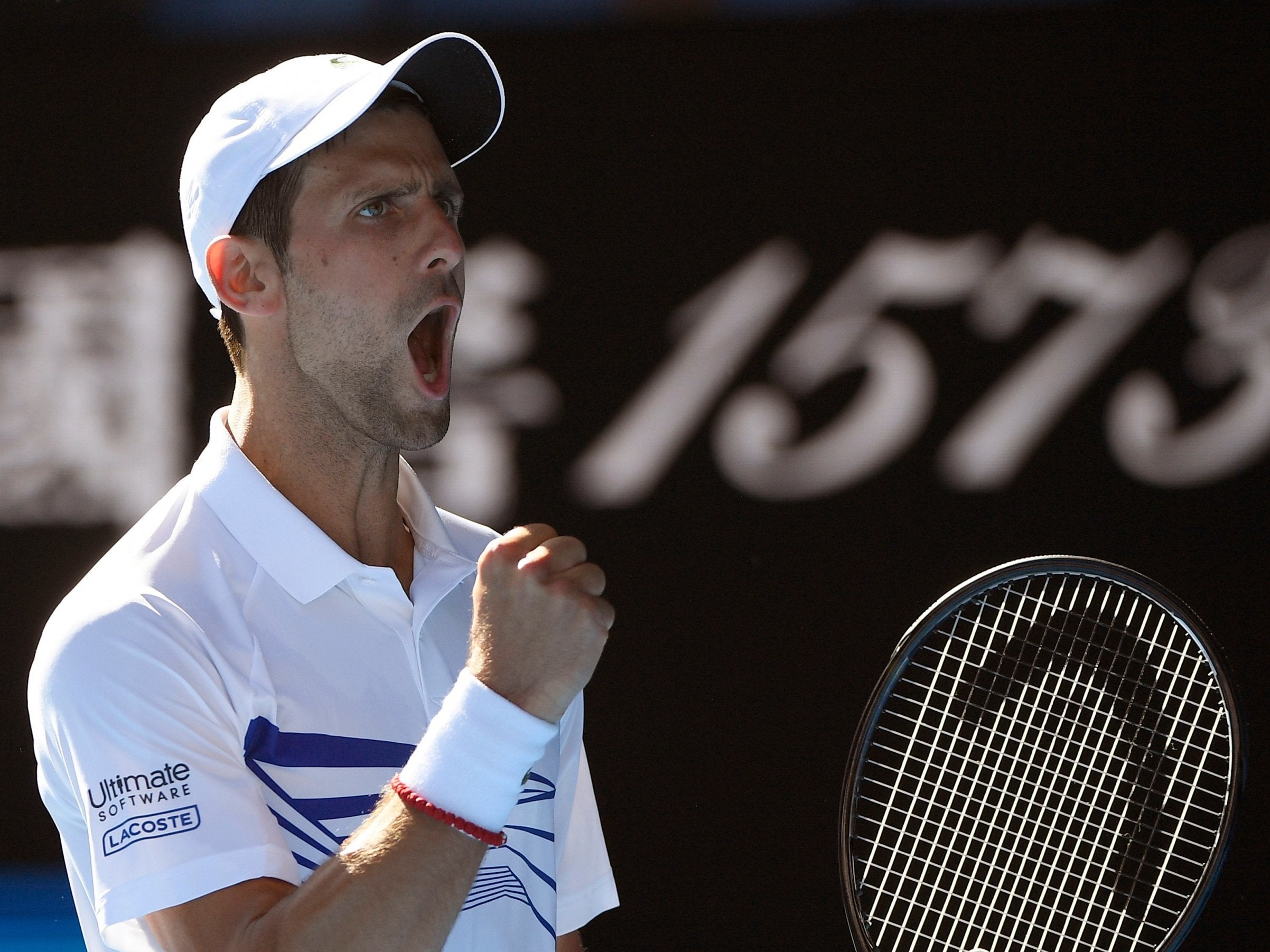 Djokovic eventually regained his composure to reach the fourth round