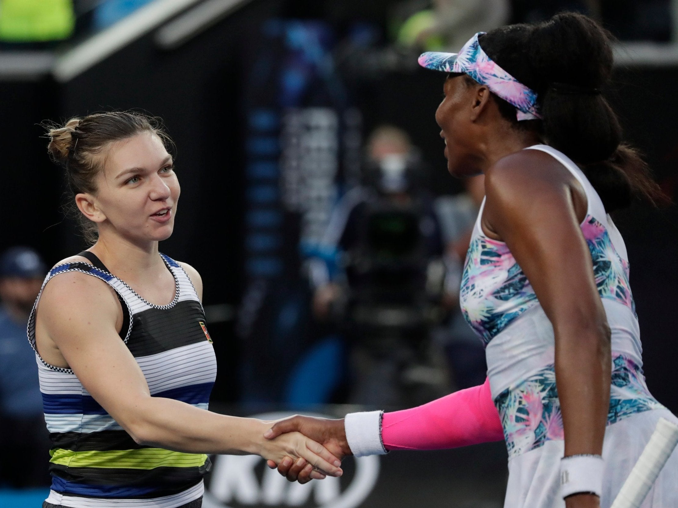 Halep will face Serena Williams in the fourth round after defeating her sister Venus