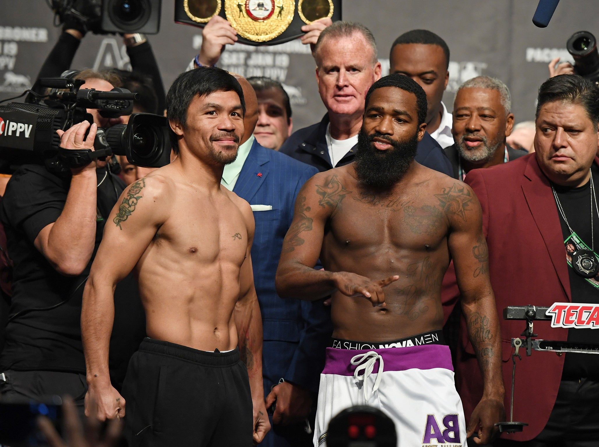 Manny Pacquiao fights Adrien Broner in the early hours of Sunday morning