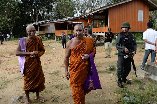 The Rattanaupap temple in Narathiwat province was stormed by gunmen presumed to be Muslim insurgents