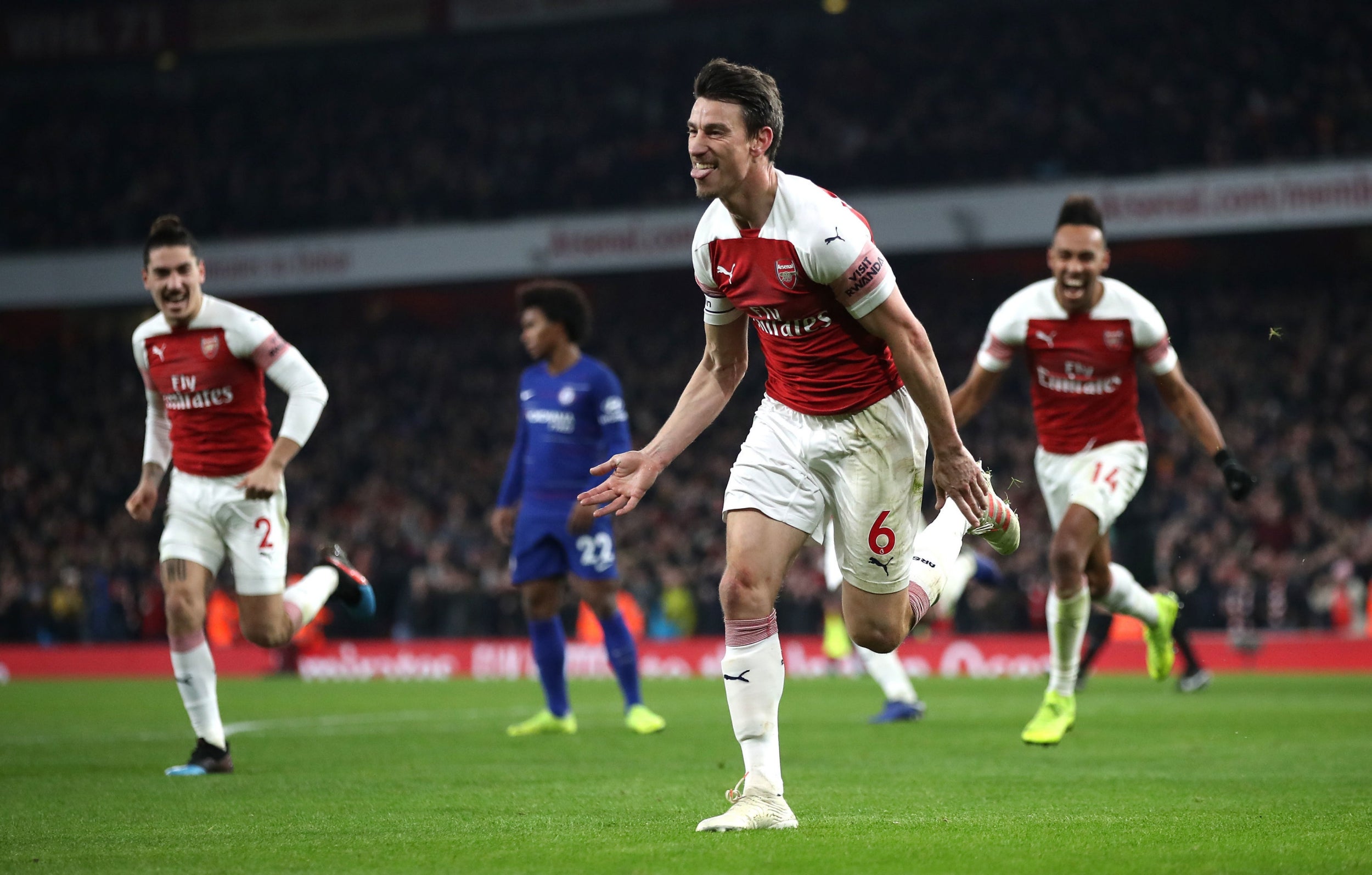 Koscielny doubled Arsenal's lead