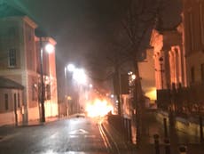 Moment car explodes in Derry car bomb blast caught on video