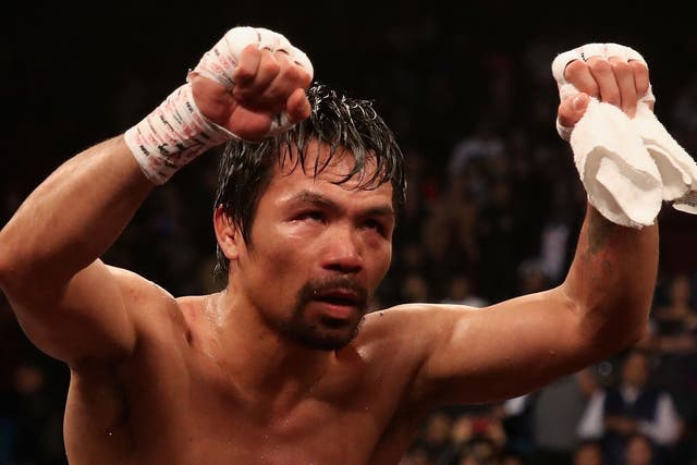 Pacquiao lost to Mayweather in 2015