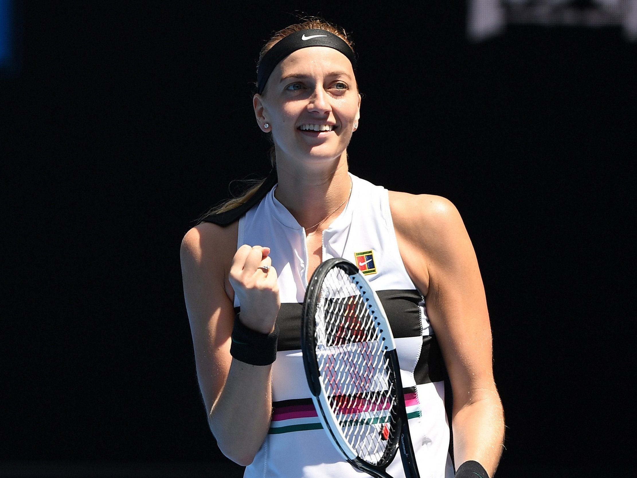 Kvitova booked her place in the last eight