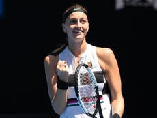 Kvitova books quarter-final with Barty in Melbourne