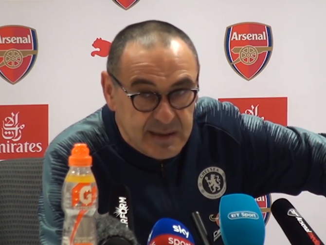 Sarri was furious with his players after the game