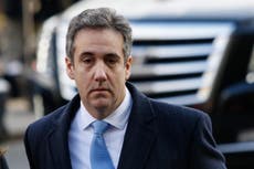 Michael Cohen ‘to offer new details of Trump’s collusion with Russia’